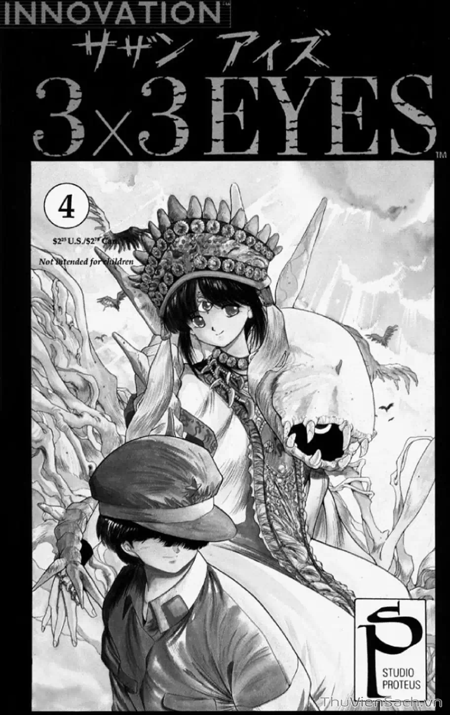 Truyện Tranh Cô Bé Ba Mắt - 3X3 Eyes trang 6