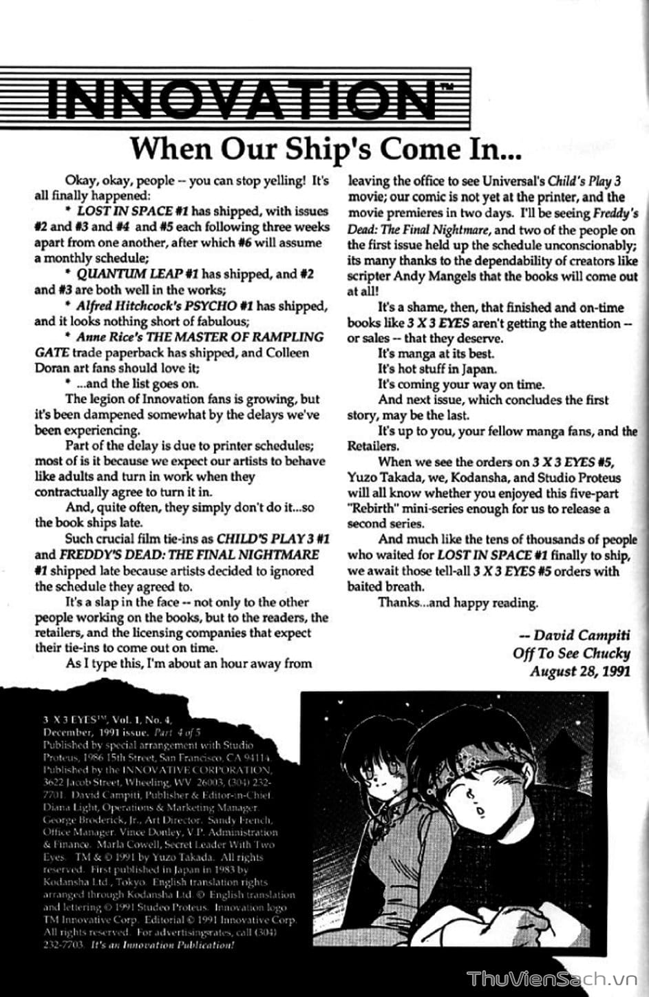 Truyện Tranh Cô Bé Ba Mắt - 3X3 Eyes trang 6