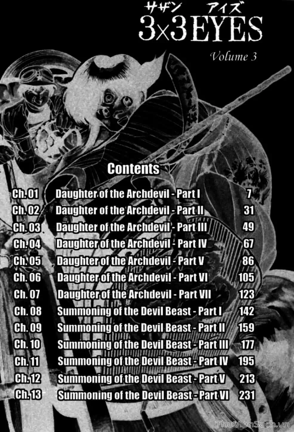 Truyện Tranh Cô Bé Ba Mắt - 3X3 Eyes trang 6