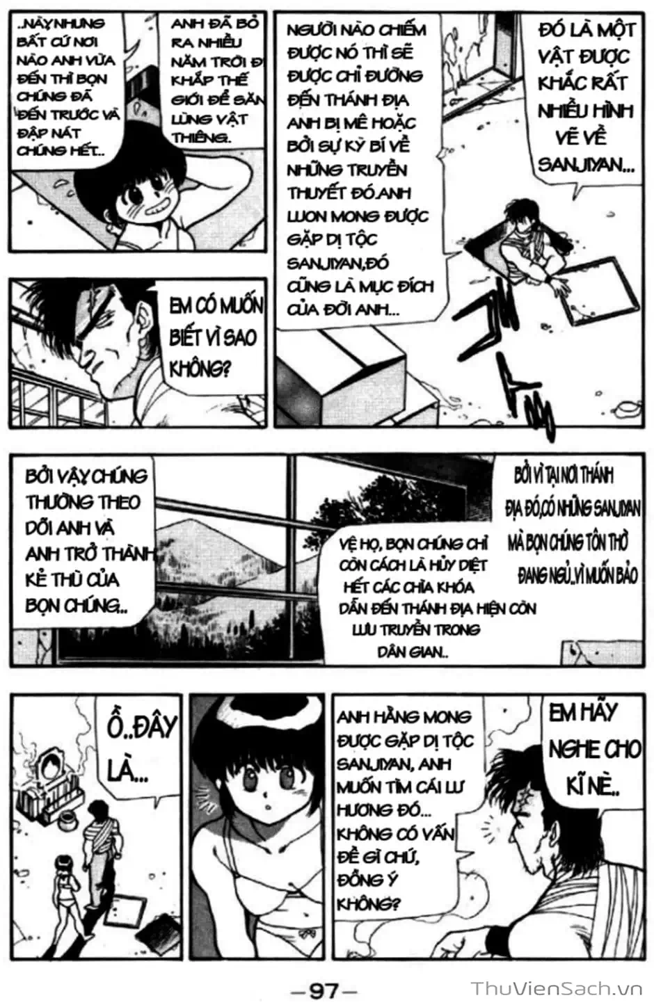 Truyện Tranh Cô Bé Ba Mắt - 3X3 Eyes trang 6