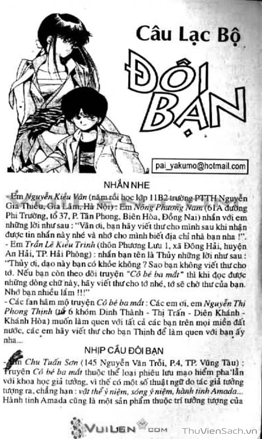 Truyện Tranh Cô Bé Ba Mắt - 3X3 Eyes trang 6