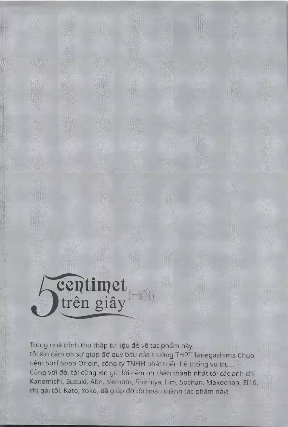 Truyện Tranh 5 Centimet Trên Giây - 5 Centimeters Per Second trang 3