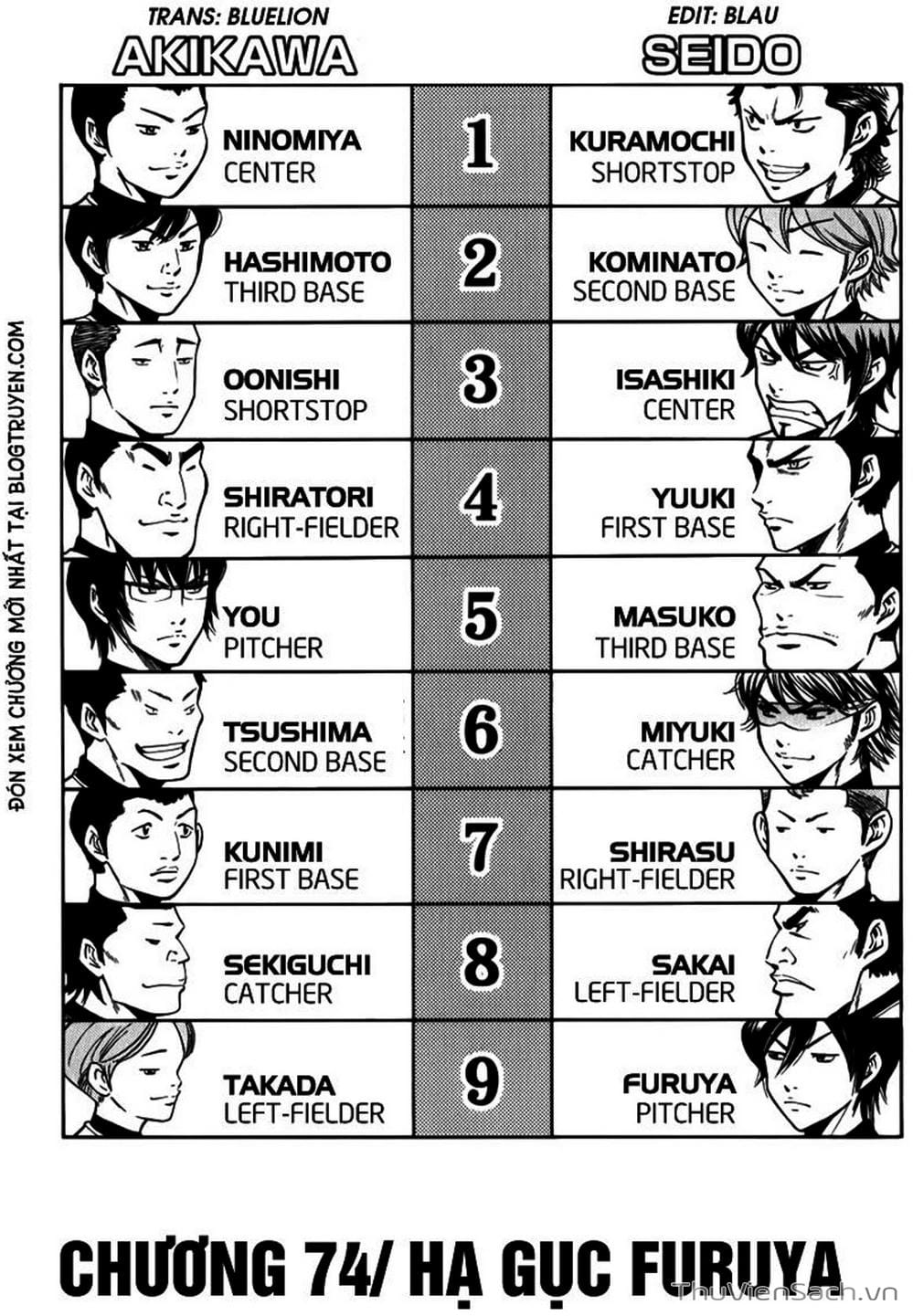 Truyện Tranh Đội Bóng Chày Siêu Đẳng - Ace Of Diamond trang 5