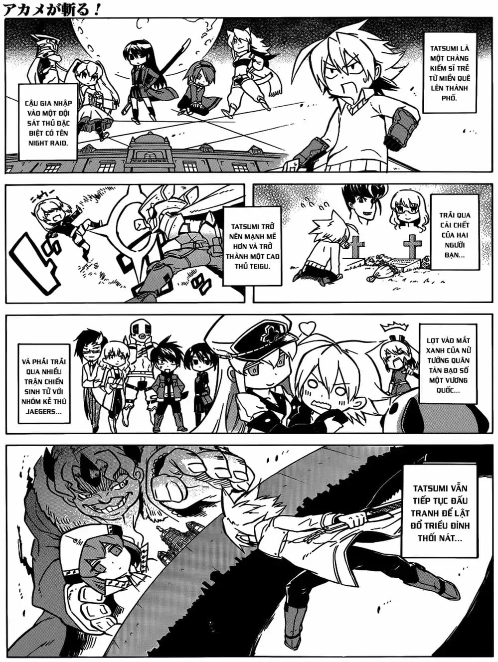 Truyện Tranh Xích Nhãn Sát Thủ - Akame Ga Kill! trang 7