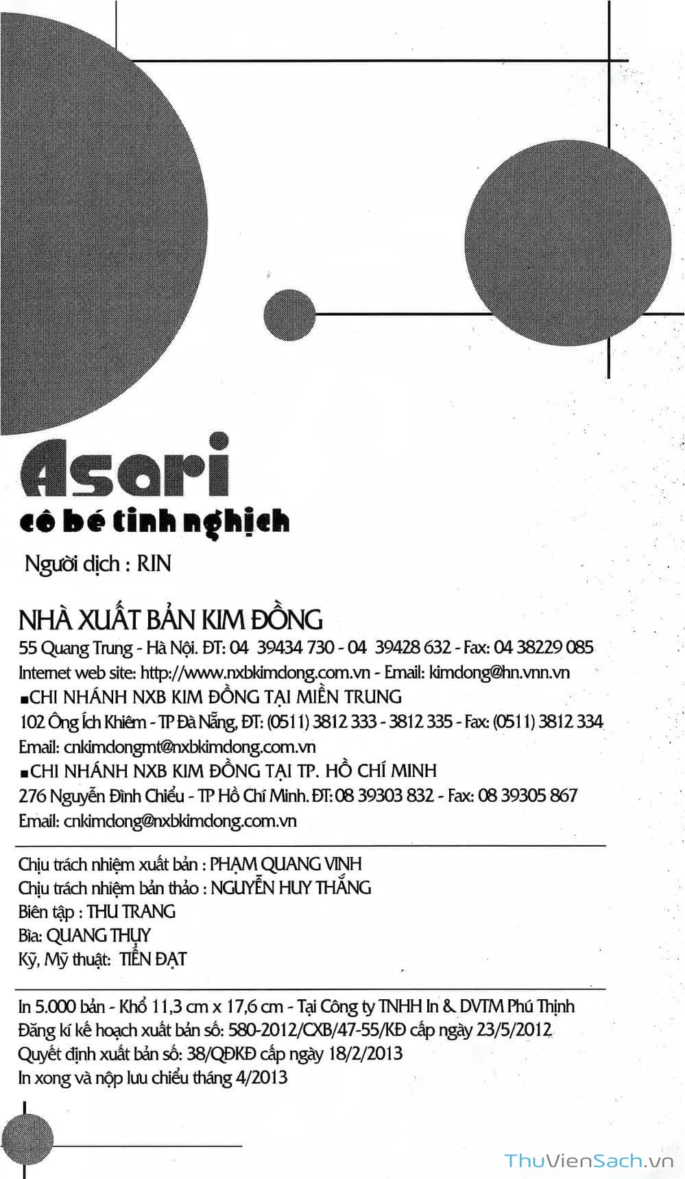 Truyện Tranh Asari Cô Bé Tinh Nghịch trang 2