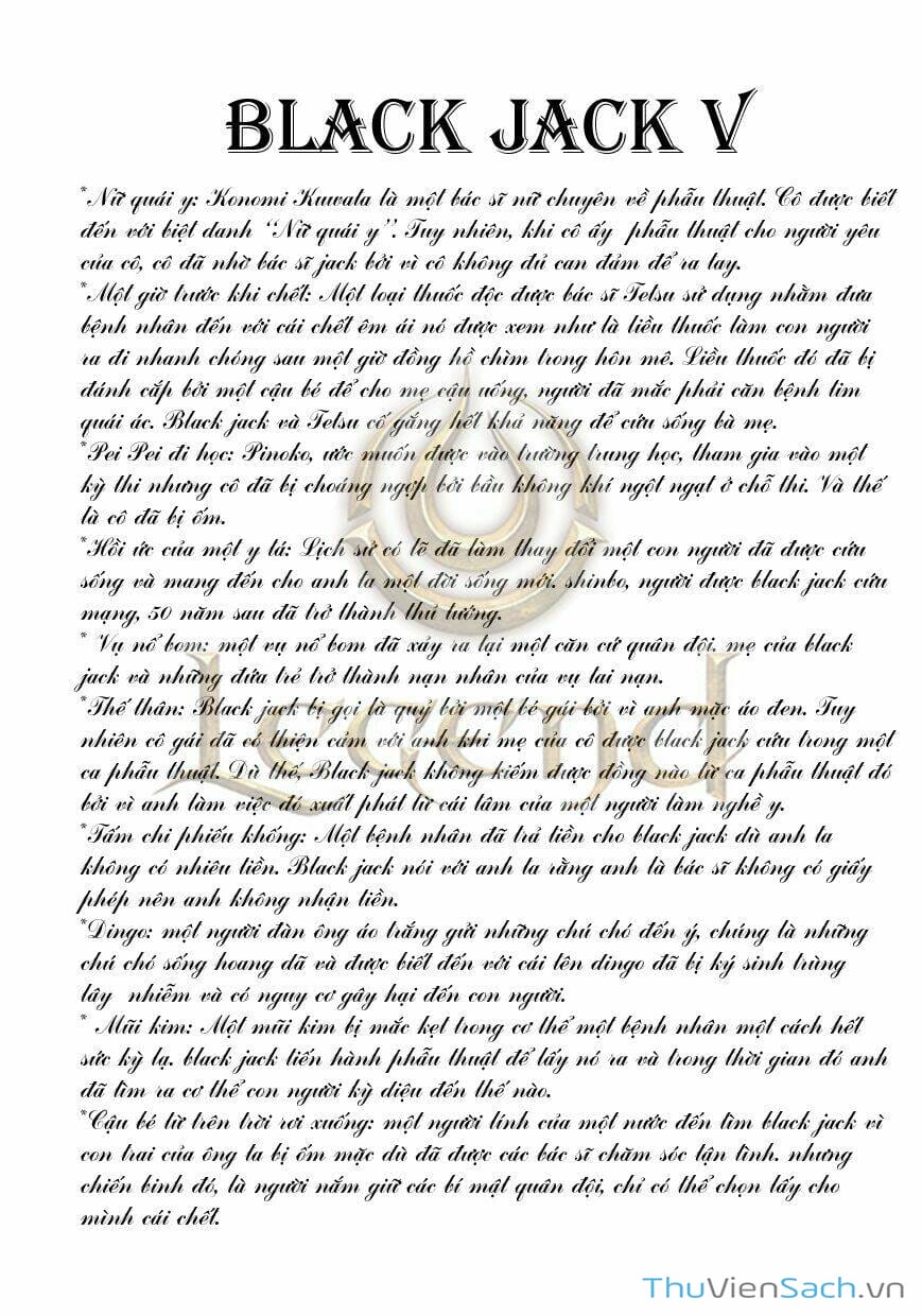 Truyện Tranh Bác Sĩ Quái Dị - Black Jack trang 3