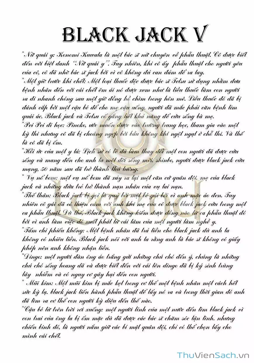 Truyện Tranh Bác Sĩ Quái Dị - Black Jack trang 3