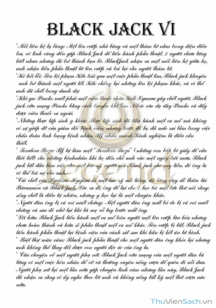 Truyện Tranh Bác Sĩ Quái Dị - Black Jack trang 3