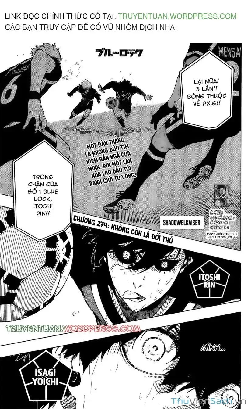 Truyện Tranh Tiền Đạo Số 1 - Blue Lock trang 5