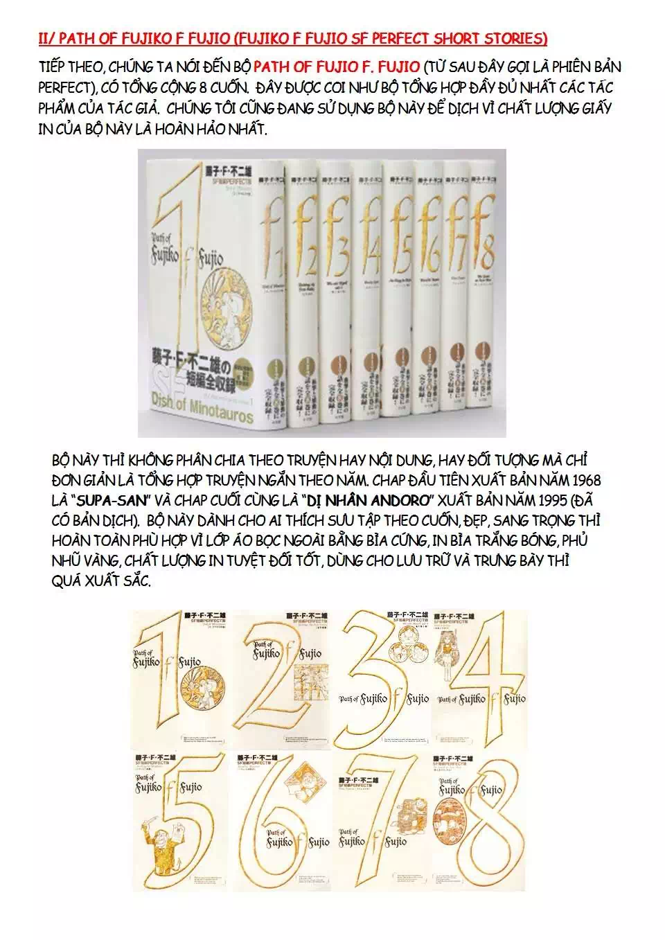 Truyện Tranh Các One-Shot Của Fujiko F. Fujio trang 2