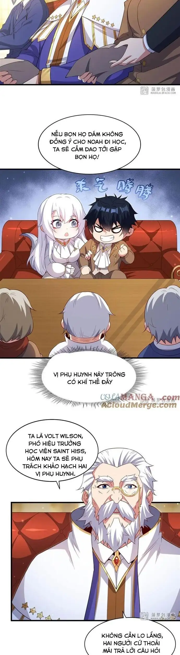 Truyện Tranh Im Miệng Đi Ác Long Ta Không Muốn Cùng Ngươi Trông Trẻ Đâu! trang 4