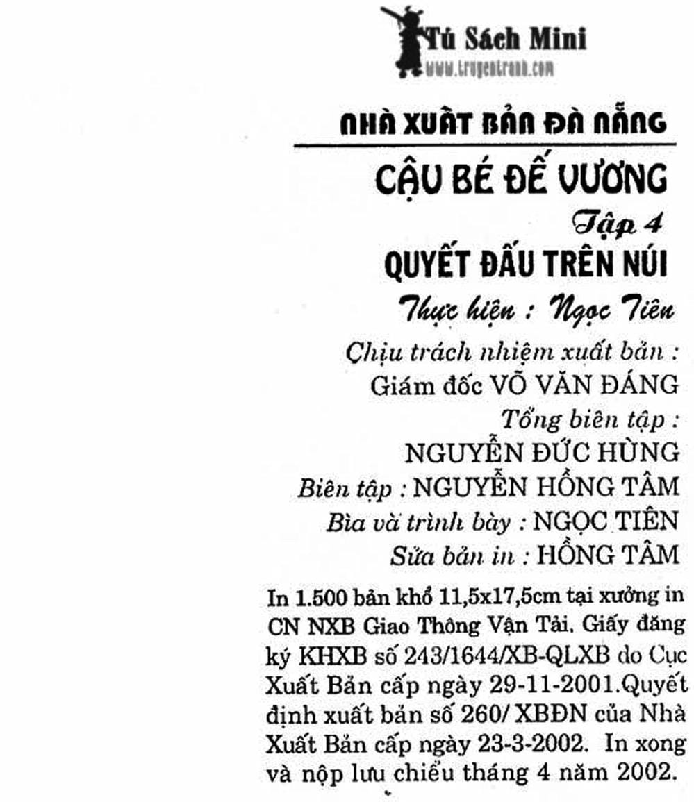 Truyện Tranh Cậu Bé Đế Vương trang 5
