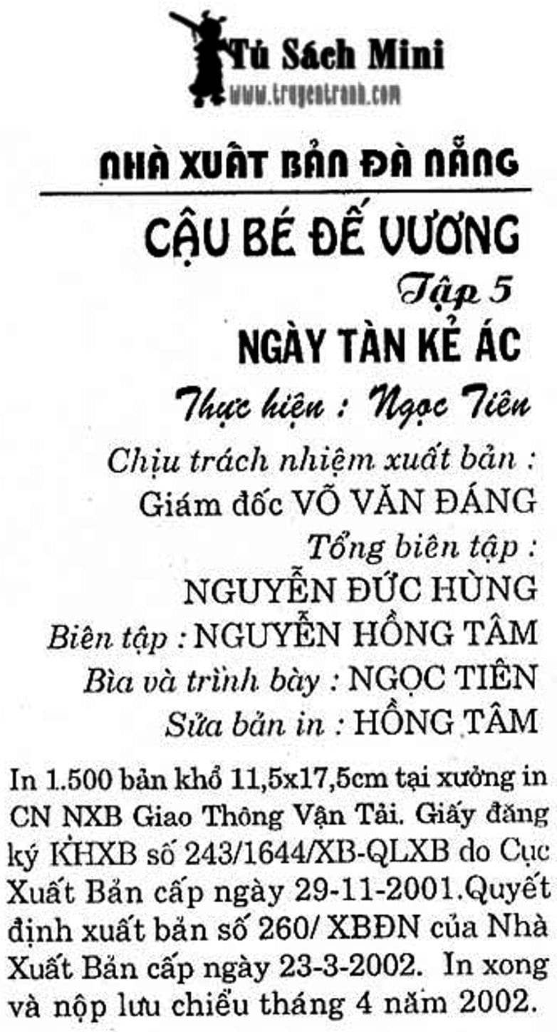 Truyện Tranh Cậu Bé Đế Vương trang 5