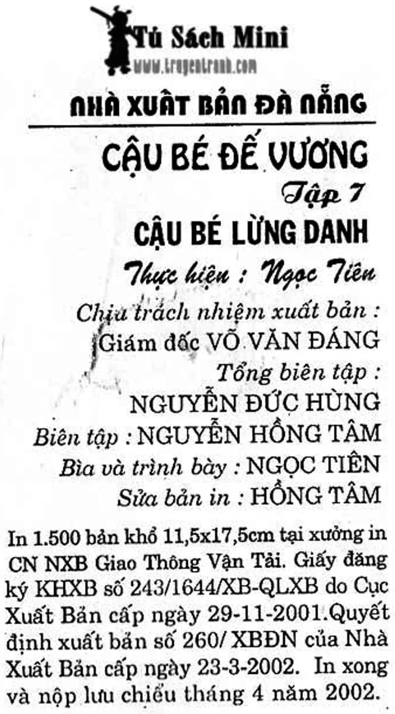 Truyện Tranh Cậu Bé Đế Vương trang 5