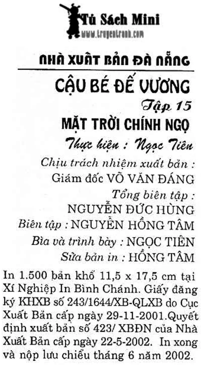 Truyện Tranh Cậu Bé Đế Vương trang 5