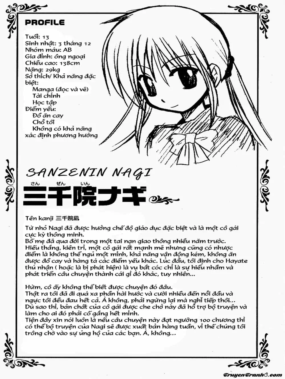 Truyện Tranh Chàng Quản Gia - Hayate No Gotoku trang 4