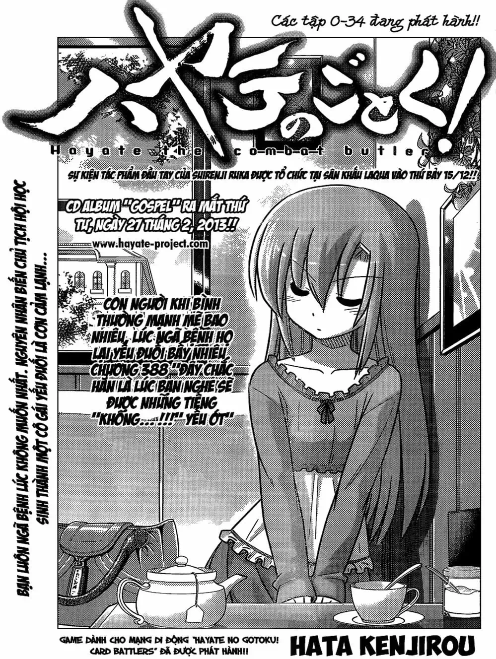 Truyện Tranh Chàng Quản Gia - Hayate No Gotoku trang 4