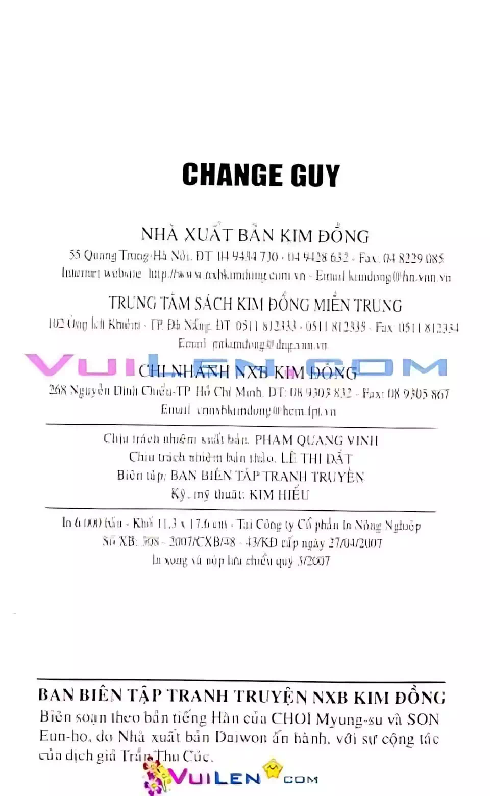 Truyện Tranh Change Guy trang 3