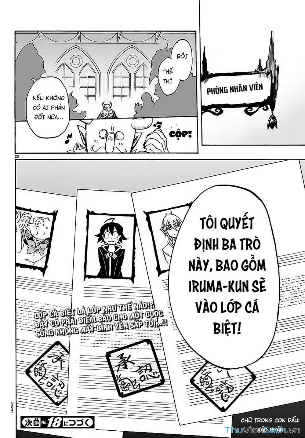 Truyện Tranh Chào Mừng Cậu Đến Trường Iruma-Kun trang 7