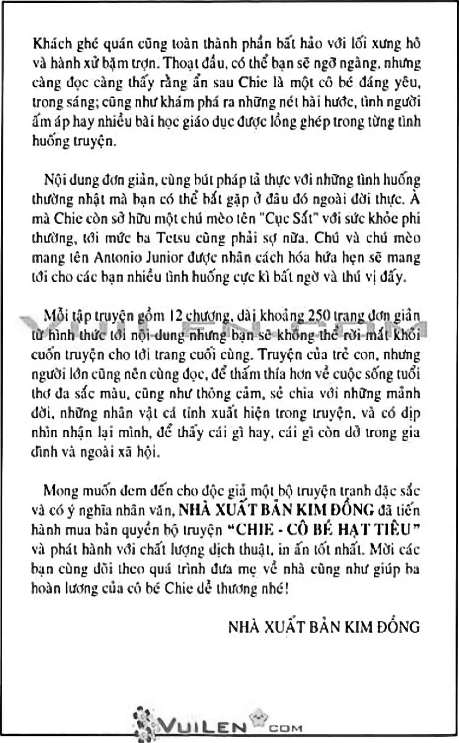 Truyện Tranh Chie - Cô Bé Hạt Tiêu trang 2