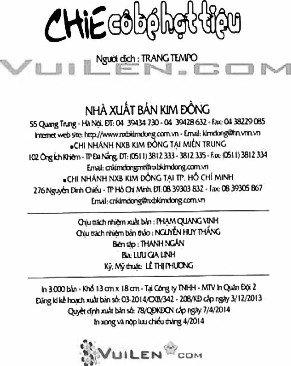 Truyện Tranh Chie - Cô Bé Hạt Tiêu trang 2