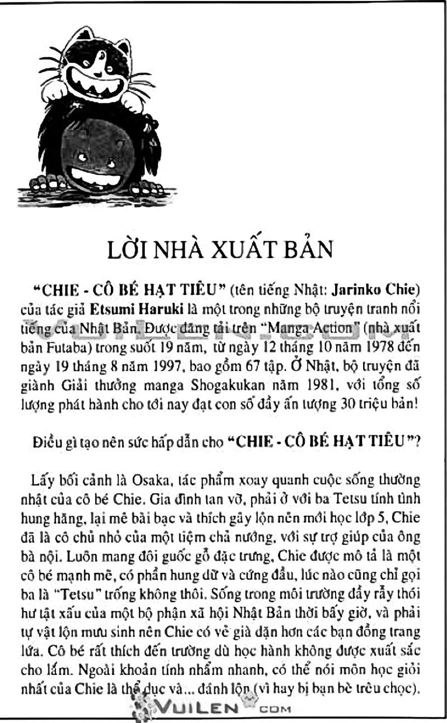 Truyện Tranh Chie - Cô Bé Hạt Tiêu trang 2