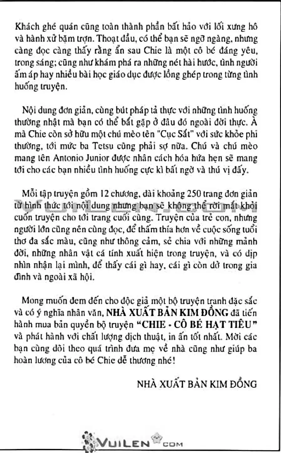 Truyện Tranh Chie - Cô Bé Hạt Tiêu trang 2