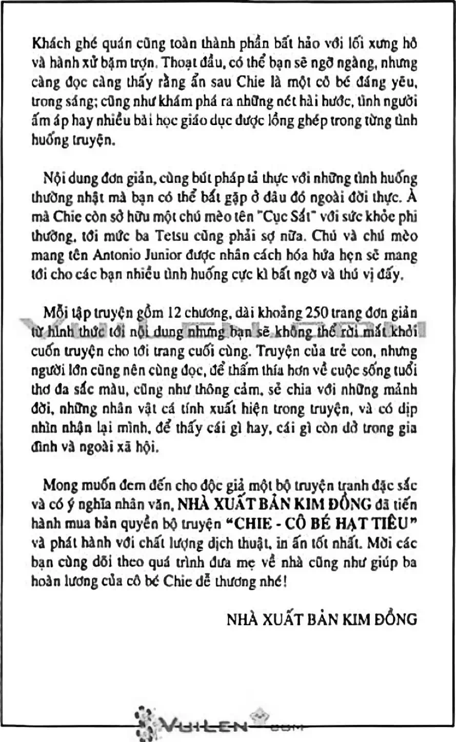 Truyện Tranh Chie - Cô Bé Hạt Tiêu trang 2