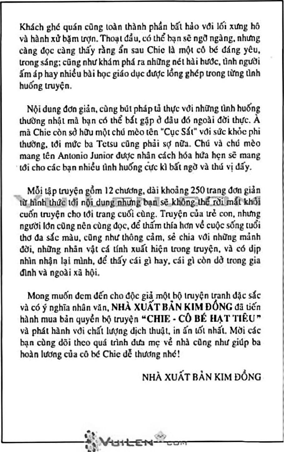 Truyện Tranh Chie - Cô Bé Hạt Tiêu trang 2