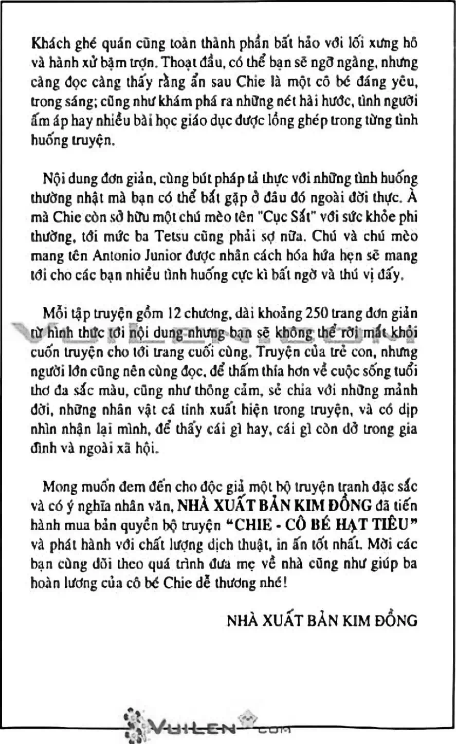Truyện Tranh Chie - Cô Bé Hạt Tiêu trang 2