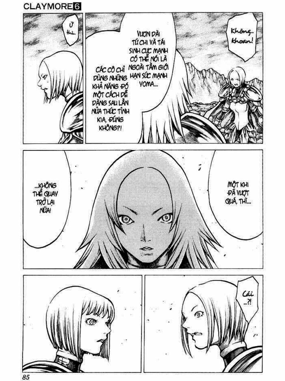 Truyện Tranh Claymore Mắt Bạc trang 4