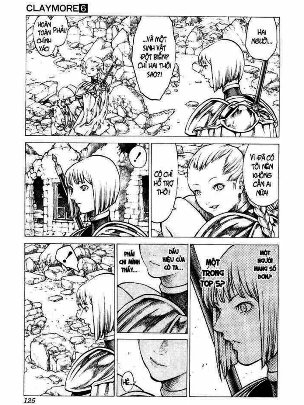 Truyện Tranh Claymore Mắt Bạc trang 4