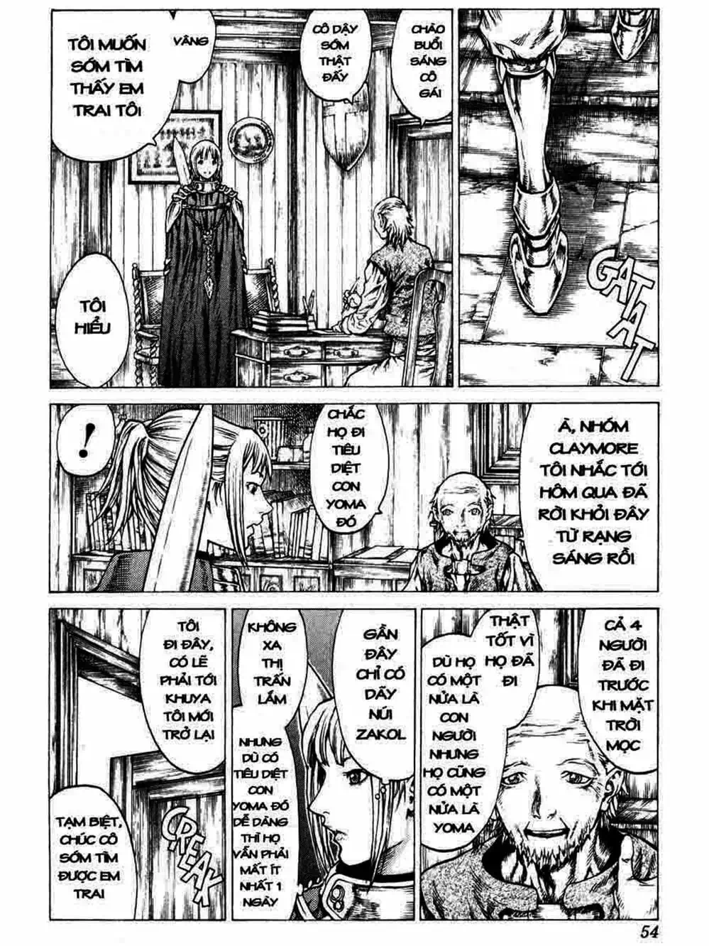Truyện Tranh Claymore Mắt Bạc trang 4