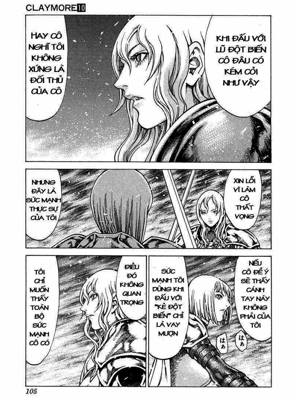 Truyện Tranh Claymore Mắt Bạc trang 4