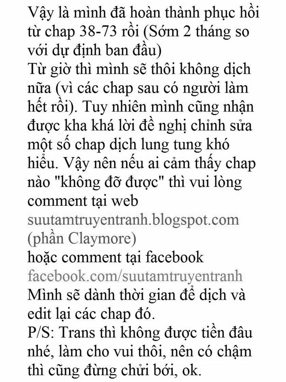 Truyện Tranh Claymore Mắt Bạc trang 4