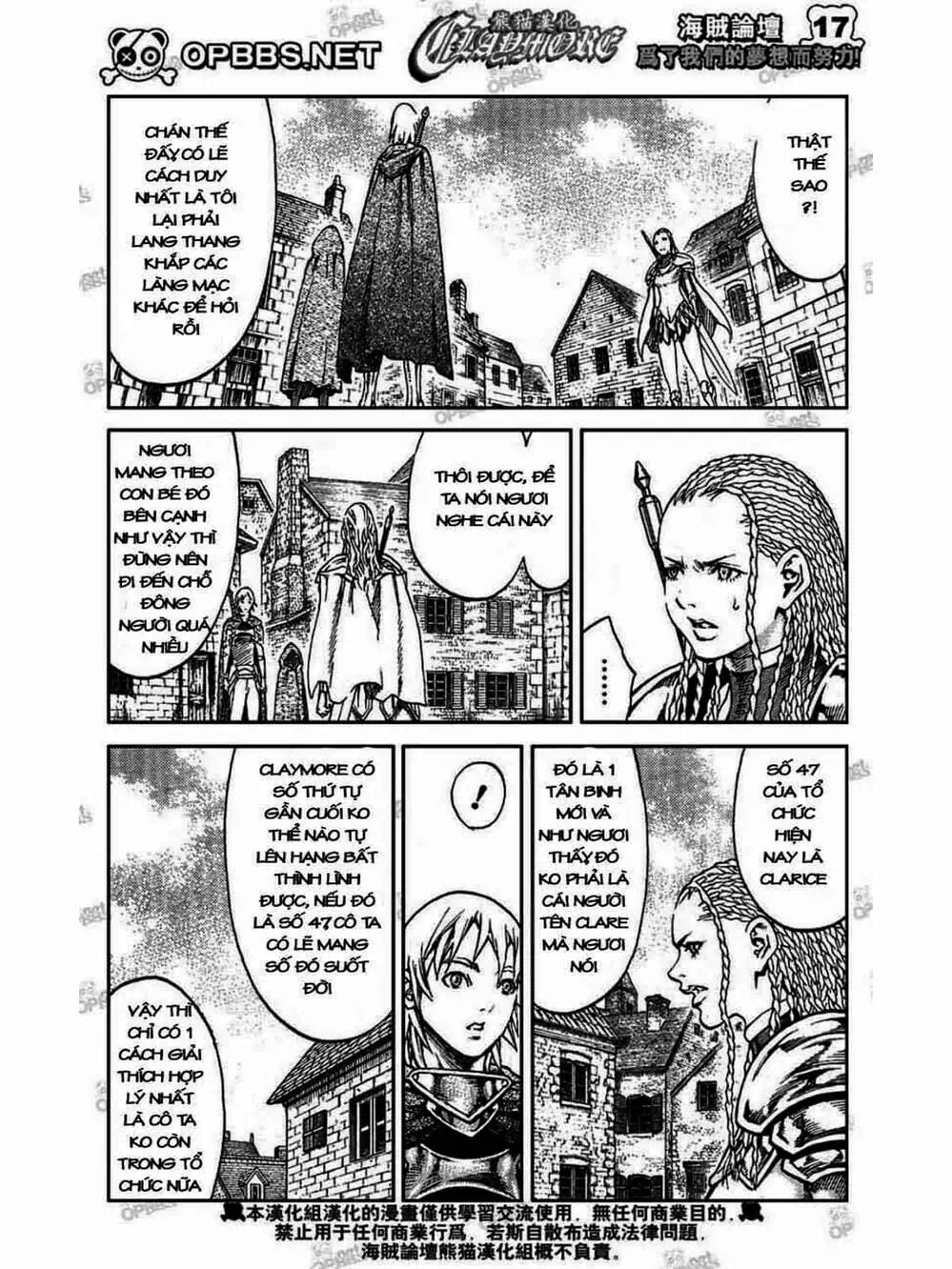 Truyện Tranh Claymore Mắt Bạc trang 4