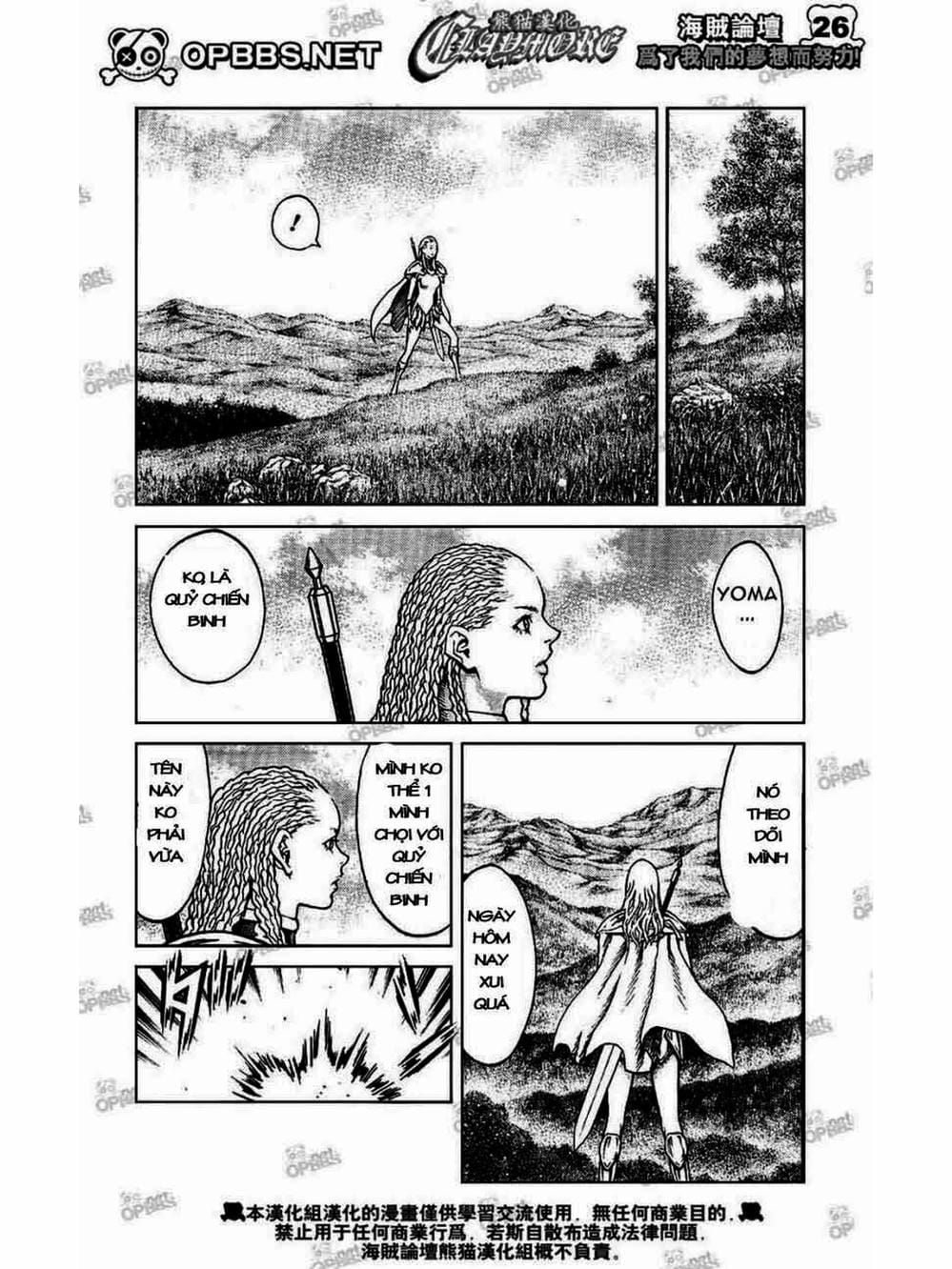 Truyện Tranh Claymore Mắt Bạc trang 4