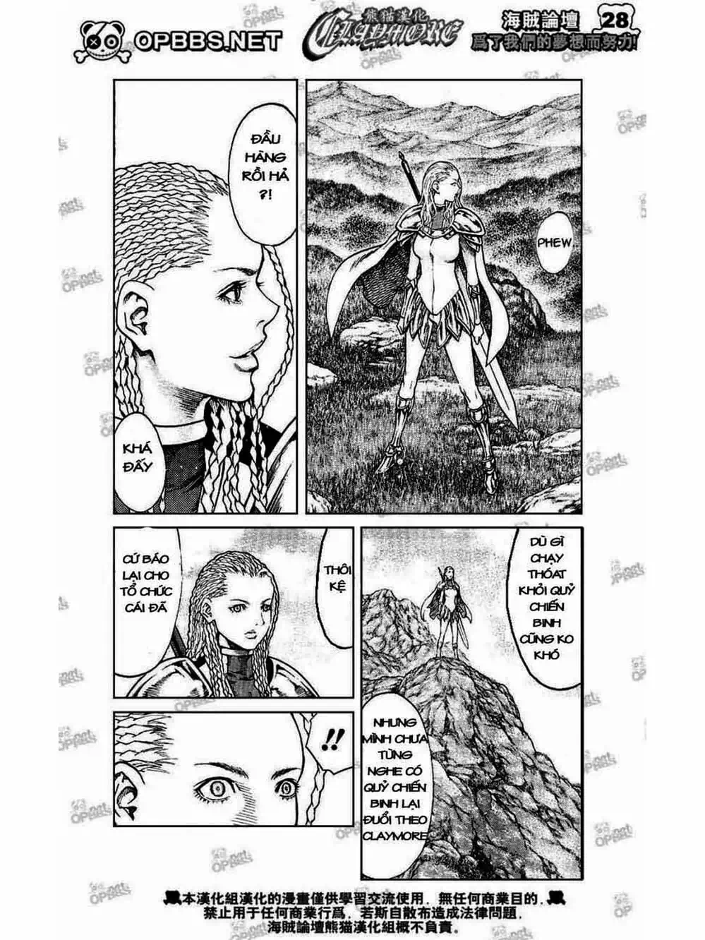 Truyện Tranh Claymore Mắt Bạc trang 4