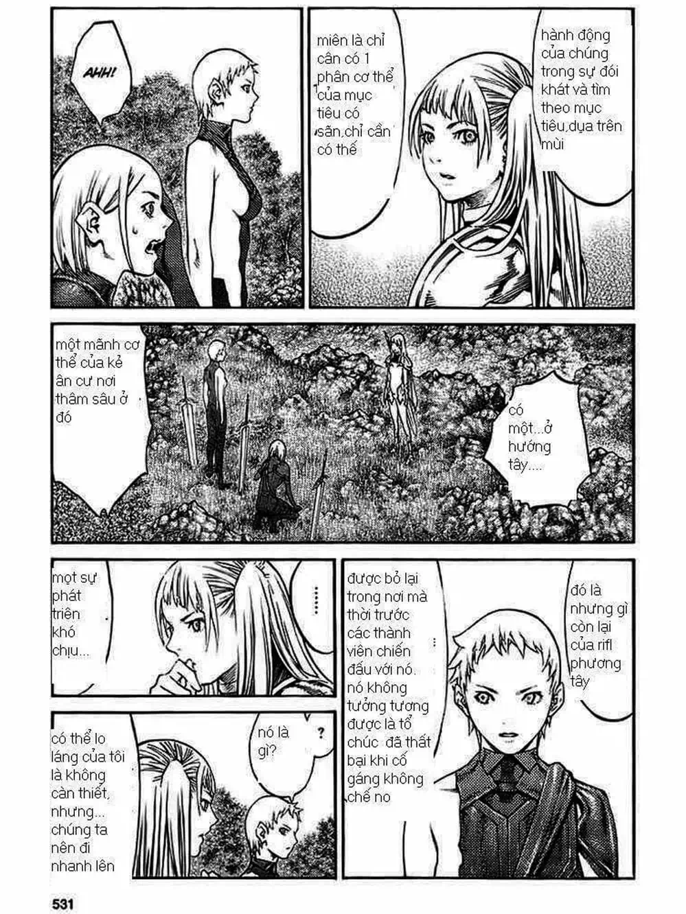 Truyện Tranh Claymore Mắt Bạc trang 4