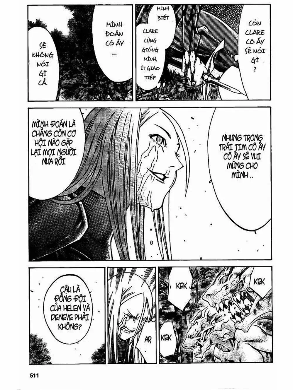 Truyện Tranh Claymore Mắt Bạc trang 4