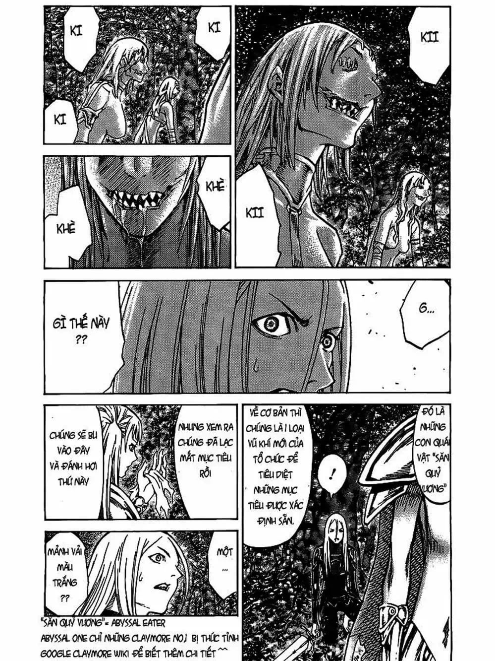 Truyện Tranh Claymore Mắt Bạc trang 4