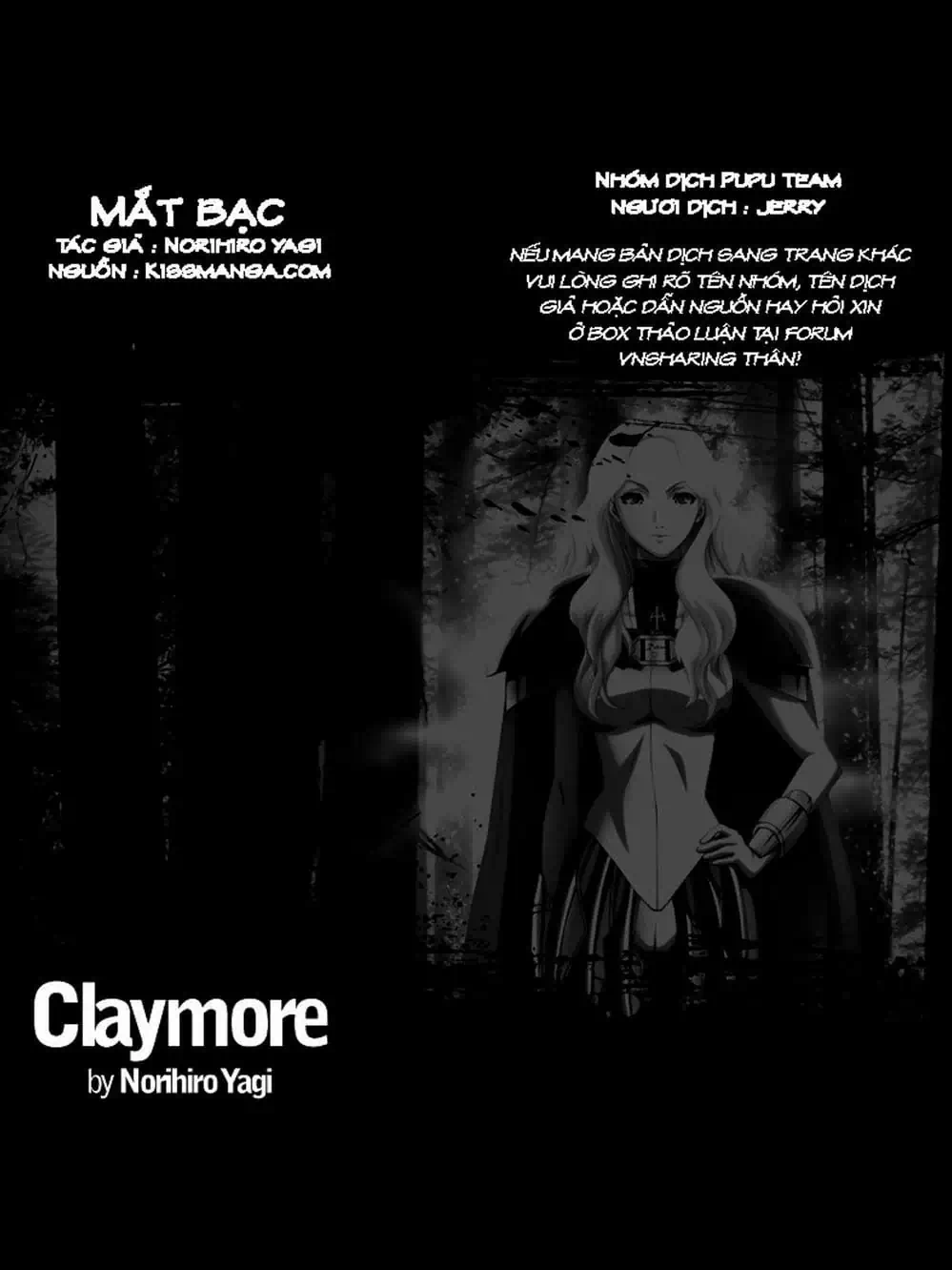 Truyện Tranh Claymore Mắt Bạc trang 4