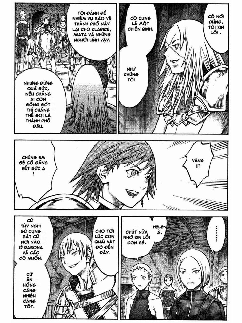 Truyện Tranh Claymore Mắt Bạc trang 4