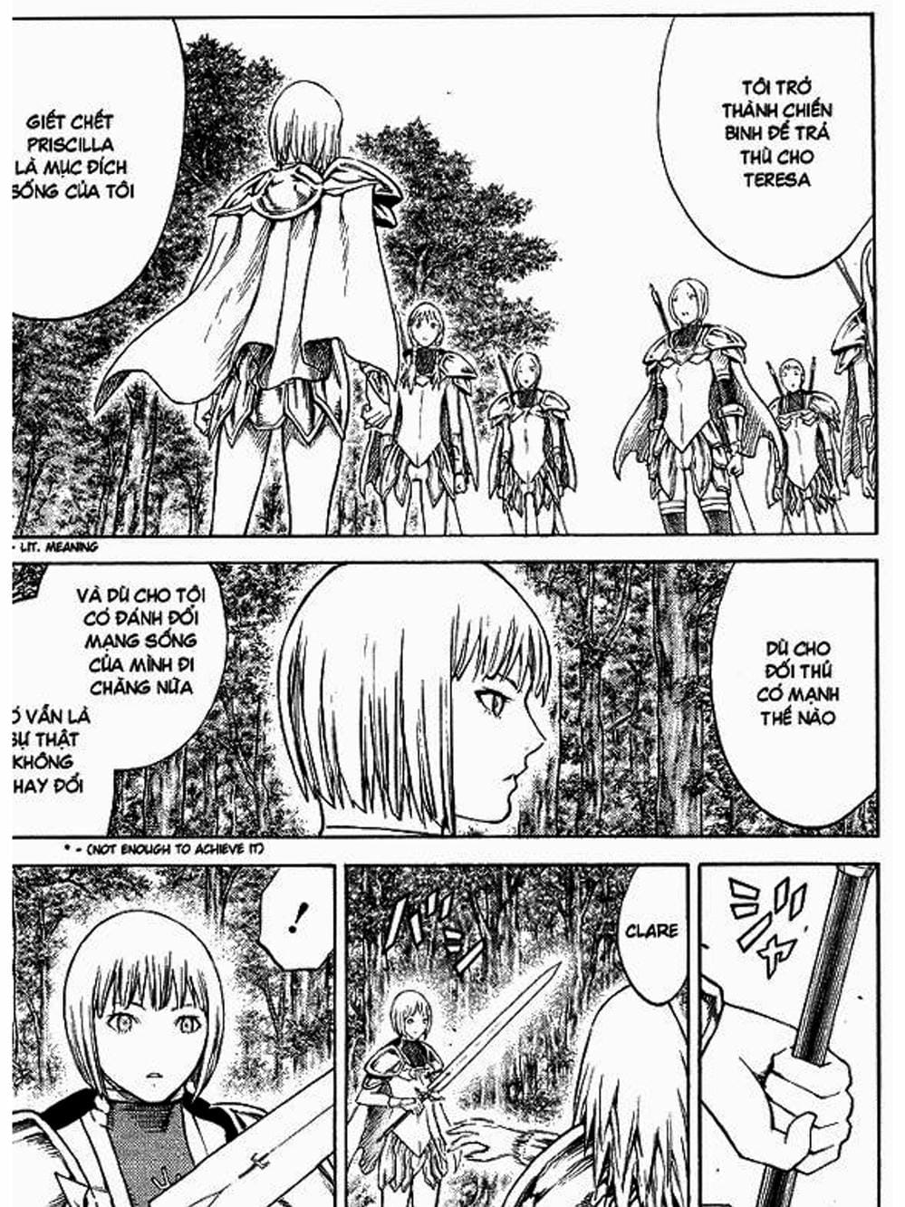 Truyện Tranh Claymore Mắt Bạc trang 4