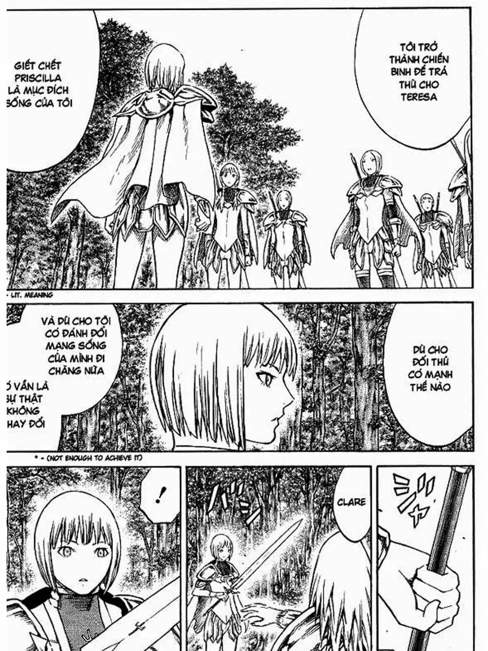 Truyện Tranh Claymore Mắt Bạc trang 4