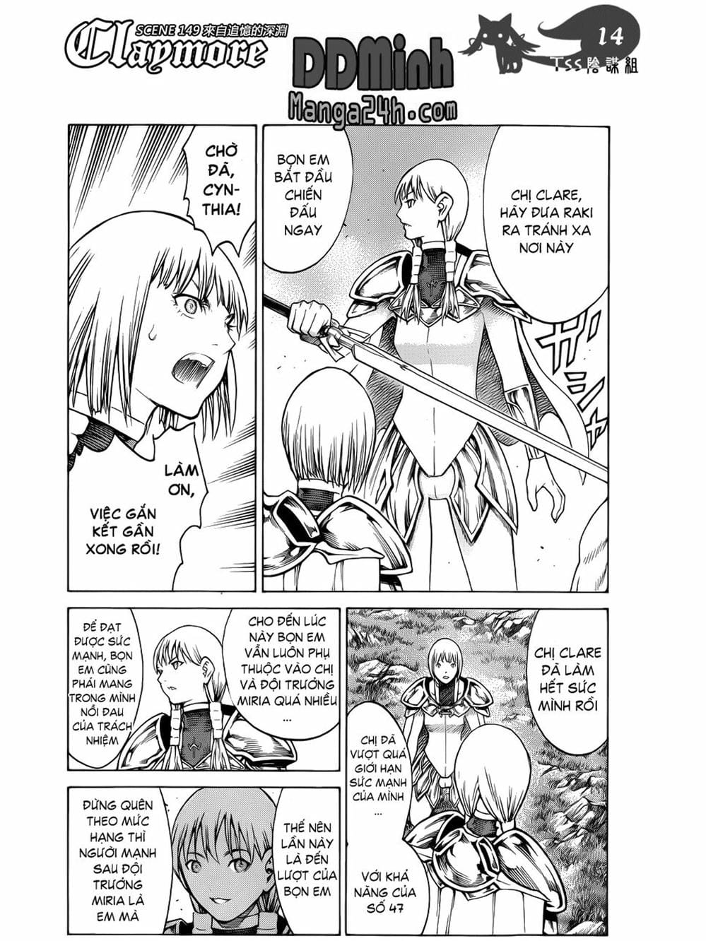 Truyện Tranh Claymore Mắt Bạc trang 4