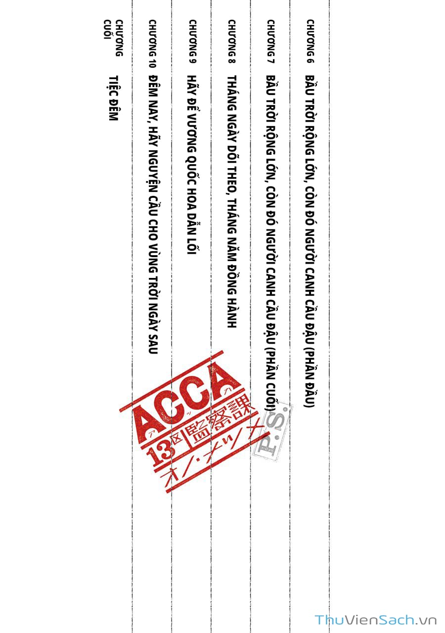 Truyện Tranh Tiền Truyện Acca - Cục Thanh Tra 13 Bang: P.s trang 2