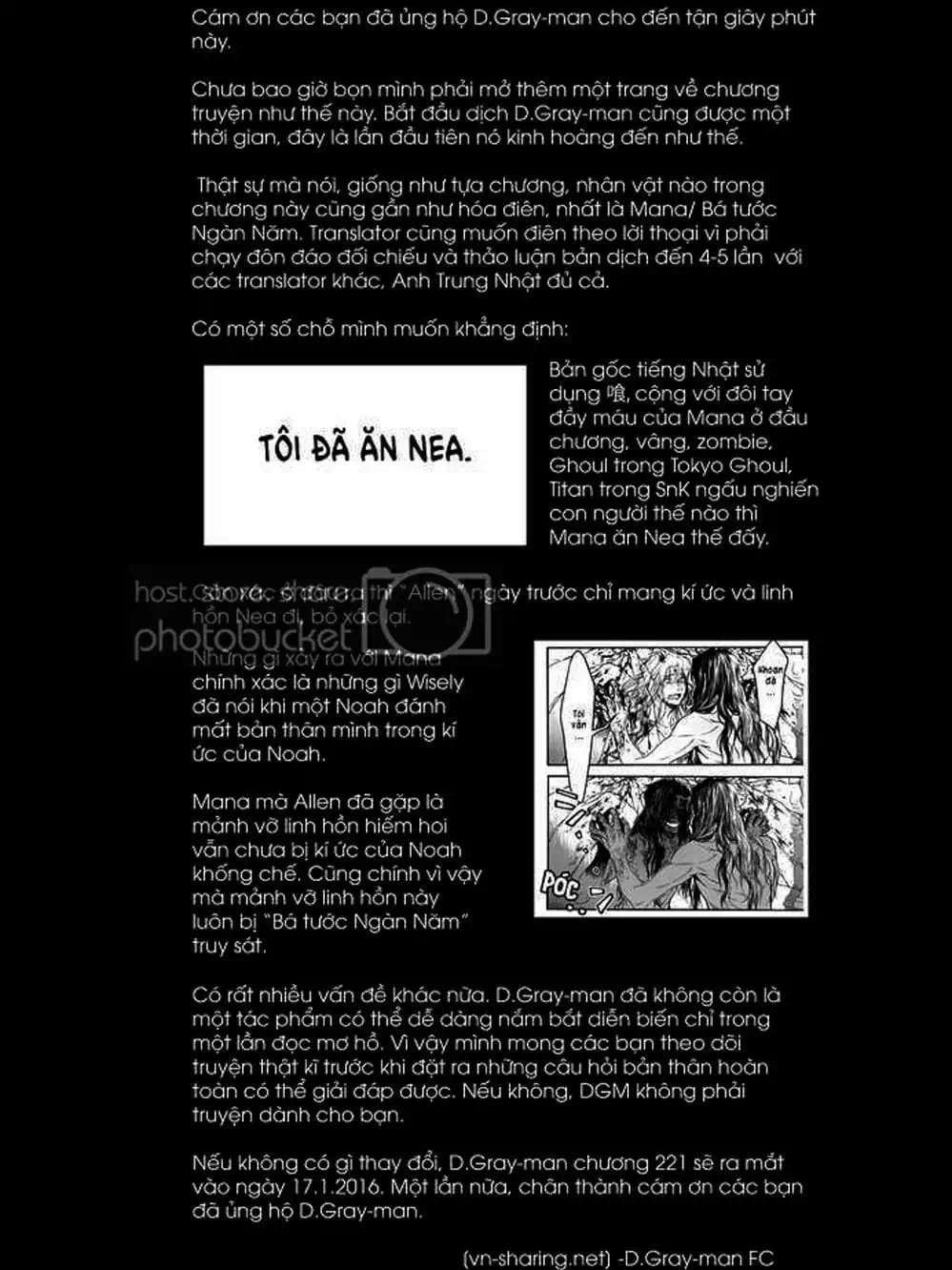 Truyện Tranh Quái Vật Sinh Ra Từ Linh Hồn Chết Chóc - D. Gray-Man trang 8