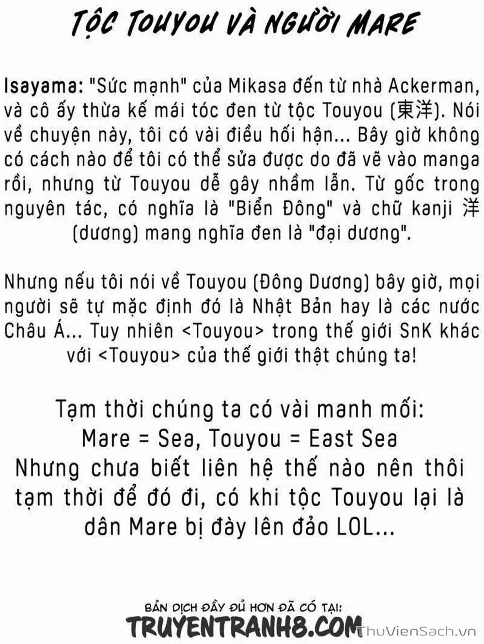 Truyện Tranh Đại Chiến Titan - Attack On Titan trang 8