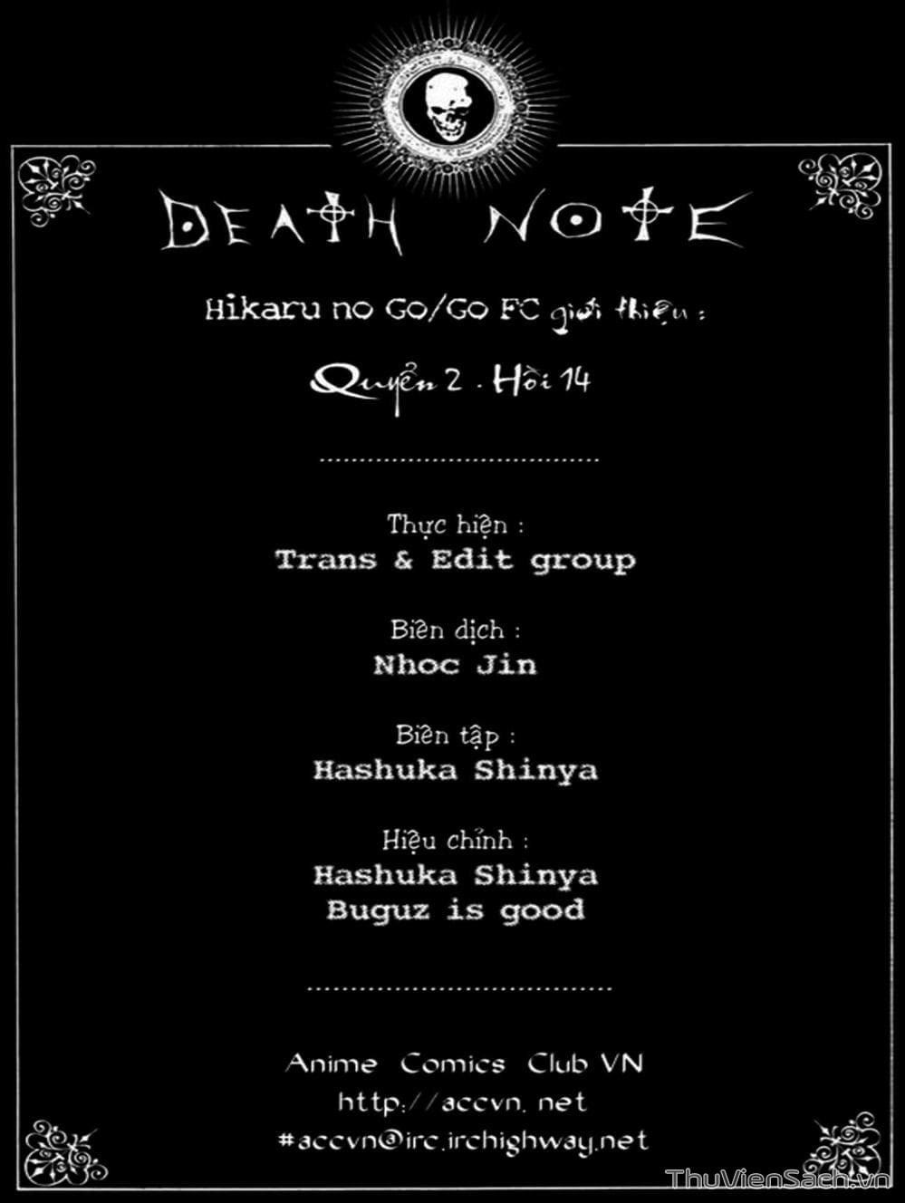 Truyện Tranh Cuốn Sổ Thiên Mệnh - Death Note trang 3